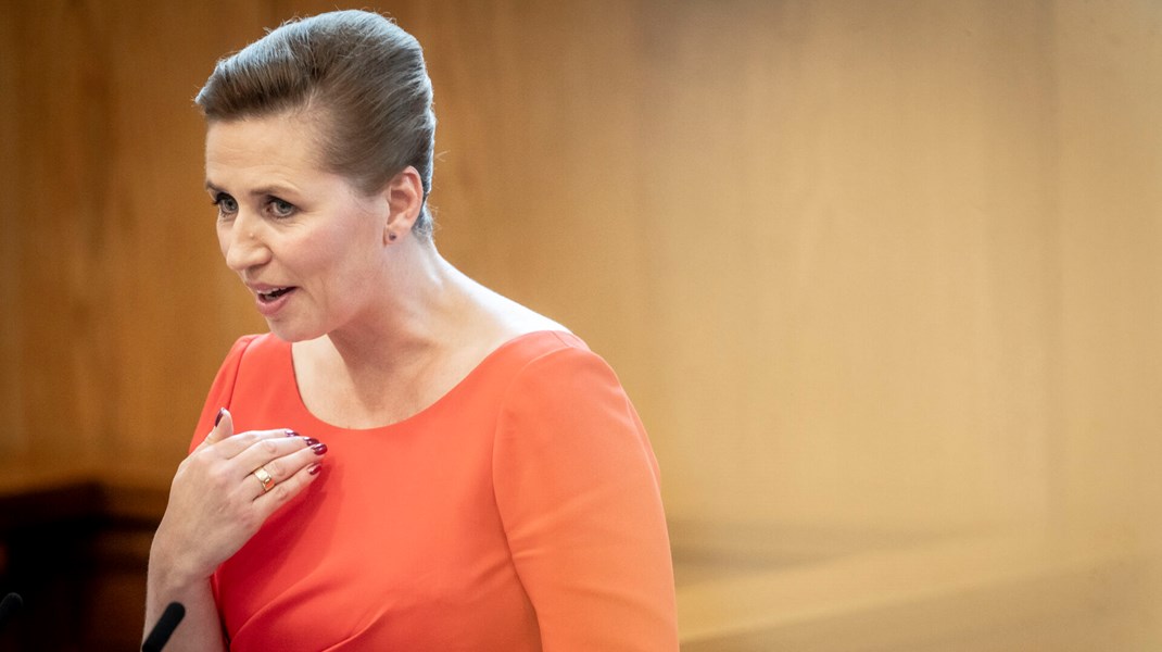 Statsminister Mette Frederiksen (S) brugte blandt andet sin åbningstale for Folketinget til at tale om de danske havne.