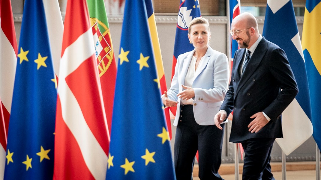 Mette Frederiksen får besøg af blandt andre EU's rådsformand, Charles Michel, i den kommende uge. 