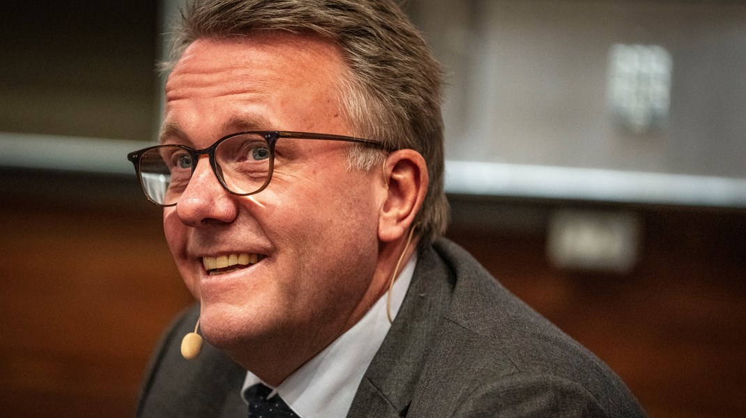 Erhvervsminister Morten Bødskov lancerede investeringsordningen, der skal yde statsstøtte til grønne virksomheder, i december. Arkivfoto. 