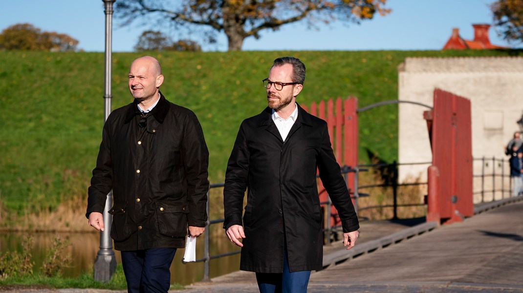 Både Søren Pape Poulsen og Jakob Ellemman-Jensen var statsministerkandidater ved folketingsvalget i 2022. Arkivfoto. 