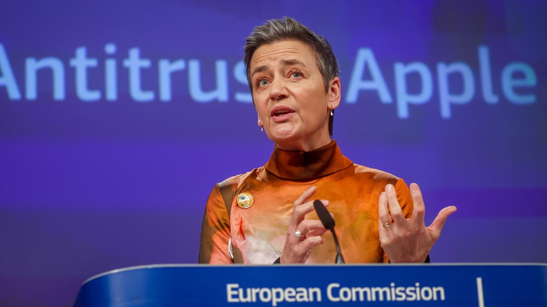 Apple får milliardbøde af Vestager