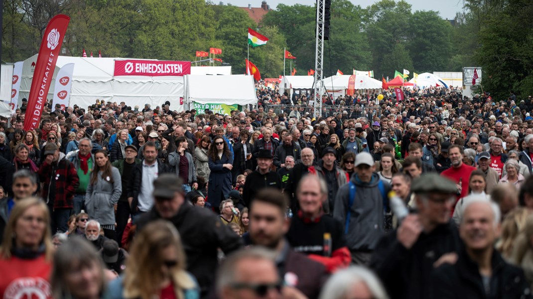 1. maj markeres blandt andet i Fælledparken i København med taler af Peter Hummelgaard og Pelle Dragsted.