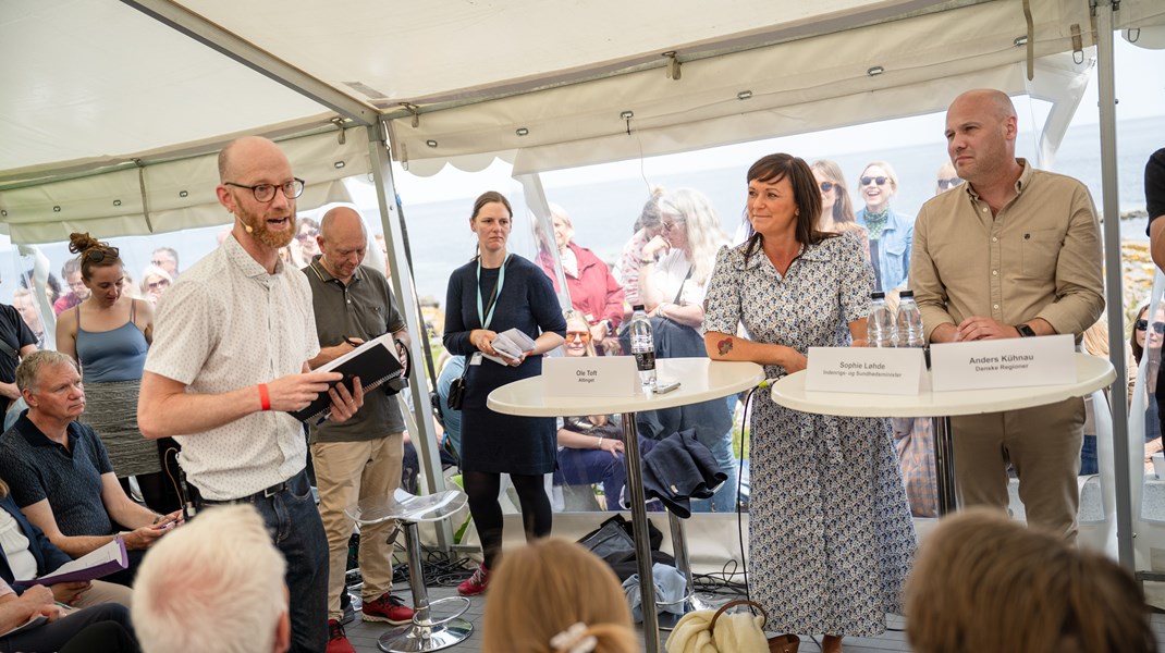 Sophie Løhde deltog fredag i 'Den store debat om Sundhedsstrukturkommissionen' på Folkemødet.