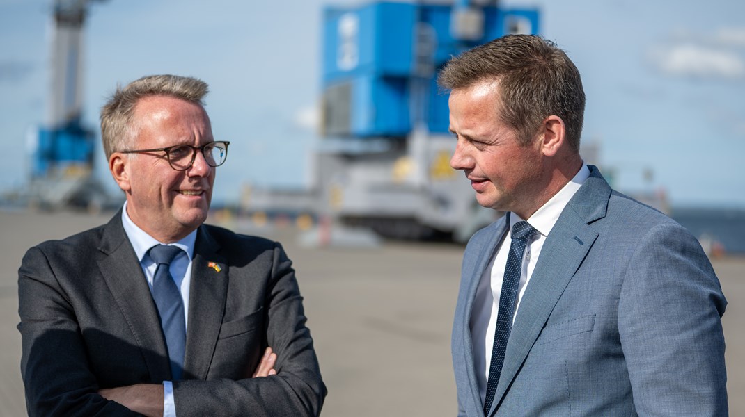 Klima-, energi- og -forsyningsminister Lars Aagaard (M) var med til at lancere havnepartnerskabet i foråret 2023, men han kunne ikke komme til præsentationen mandag. 