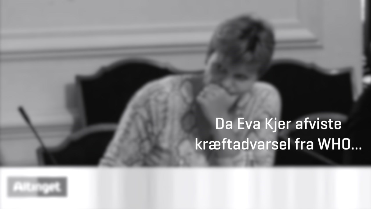 Mest sete tv: Da Eva Kjer afviste kræftadvarsel fra WHO