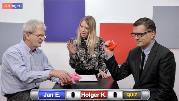 TV: Holger K. Nielsen og Jan E. Jørgensen dyster i ugens quiz